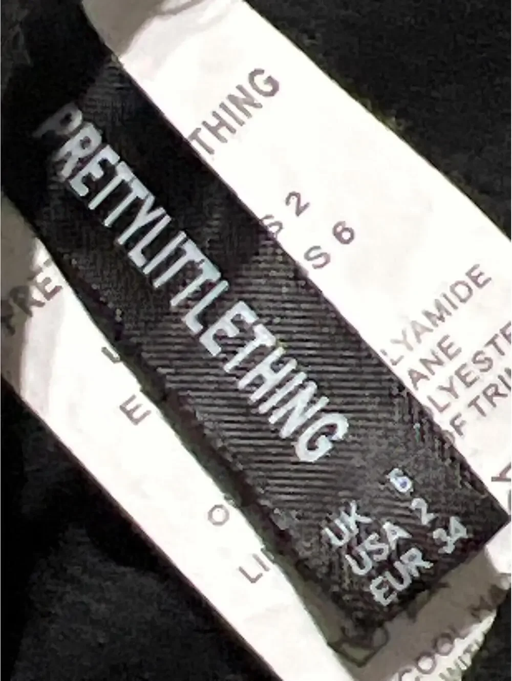 Prettylittlething Black Bikini Swimsuit Greek Key Pattern 2 - Picture 6 of 6